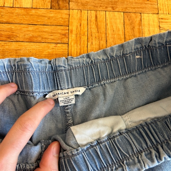 Chambray American Eagle Shorts L Tencel Denim - Picture 3 of 4